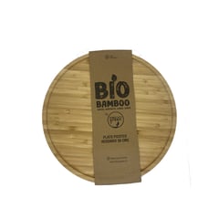 DECOGREEN - Plato Picoteo Redondo Bio Bamboo 30cm