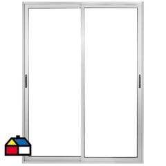 TERMOHOME - Ventana corredera Aluminio Corredera 120x120 cm Vidrio Termopanel Mate o gris