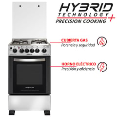 SINDELEN - Cocina a Gas 4 Platos Inox CH-540NI