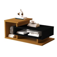 BE DESIGN - Mesa de centro JB8025-NAT Caramelo negro 50x90x38 cm