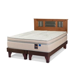 FLEX - Cama Europea Máximo Cobre 2 Plazas Box/Respaldo Lorraine