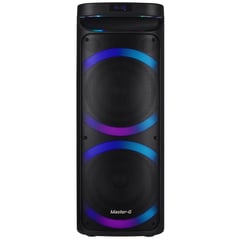 MASTER G - Parlante karaoke bluetooth 8" x2 60w rms ecualizador 5 bandas pPhantom