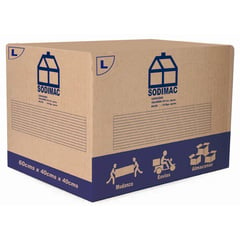 SODIMAC - Caja carton corrugado 60x40x40 cm 1 un