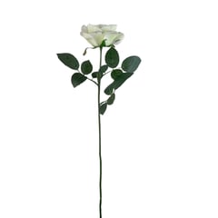 FLORACENTER - Rosa colin artificial 63cm blanco