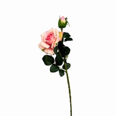 FLORACENTER - Rosa spray artificial 45cm rosado