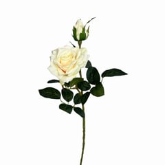 FLORACENTER - Rosa spray artificial 45cm crema