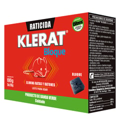 KLERAT - Raticida en bloque 100 gr