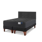 FLEX - Cama Europea Black King/Respaldo Royal Negro