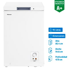 HISENSE - Freezer Horizontal 95 Litros Blanco FT125D4AW1