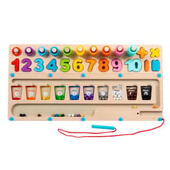 KIDSCOOL - Juguete Didáctico Tablero Activ 3x1 Montessori