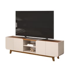 VEKKAHOME - Rack 75 " Nadine Beige 220x60.5x40 cm