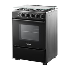 MIDEA - Cocina a Gas 4 Platos Negro MCG-4QSG24NSBK