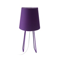 TEMPORA - Lámpara De Mesa Velador Metal Lila