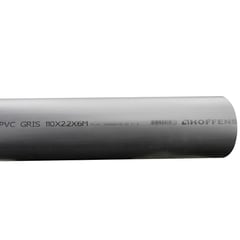 HOFFENS - Tubo PVC gris 110 mm 6 mt