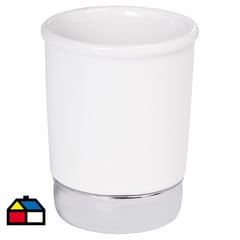 INTERDESIGN - Vaso para baño blanco