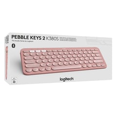 LOGITECH - Teclado bluetoth Pebble Keys 2 K380 rosado