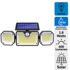 HALUX - Reflector Solar con Sensor 1.8 W IP44 600 lm Luz Fría