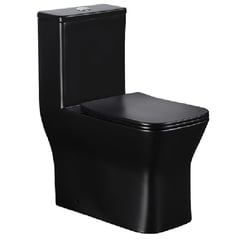 BRIGGS - WC One piece a Piso 30,5 cm 6 Litros Square Negro Mate