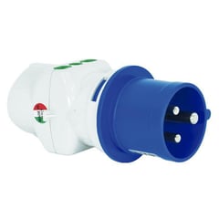 LEXO - Adaptador industrial IP44 3X 2P+T 10/16A 250V