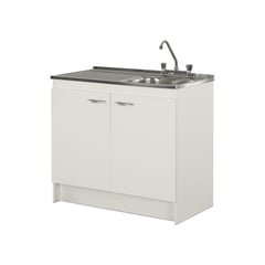 CIC - Mueble Cocina con Lavaplatos Izquierdo 100 Cm y Grifería