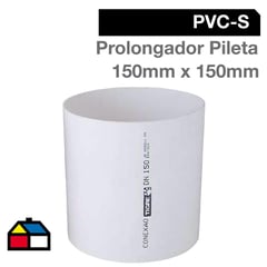 TIGRE - Prolongador Pileta PVC 150mm x 150mm Blanco 1u