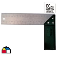 STANLEY - Escuadra carpintera 12" aluminio negro