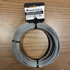 MAMUT - Cable de acero 6x7 + FC galvanizado recub. PVC 3/32-1/8 x 10 mt