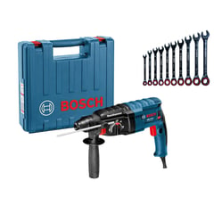 BOSCH - Rotomartillo eléctricto 820W 2.7 J + juego de llaves