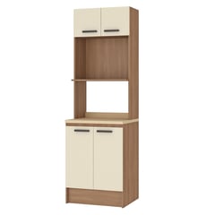 VEKKAHOME - Despensa Mia 4 Puertas Beige