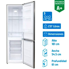 FDV - Refrigerador Bottom Freezer No Frost 237 Litros Gris 15369