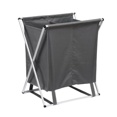 IMPORTADORA USA - Cesta Doble 34x58x47 cm Gris