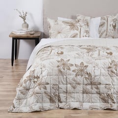 SOHOME - Quilt Birds Camel 2 plazas