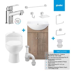 STRETTO - Sala de Baño 30,5 cm 4.8 l Marie 60 Lenga