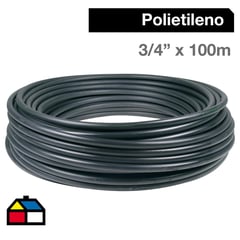 TIGRE - Cañería Polietileno 3/4" x 100m Negro