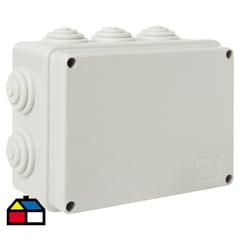 MEC - Caja Estanca cuadrada IP54 10 Conos de Entrada 10mm a 25mm (3/8''a1'')