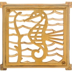 POLI - Rejilla Pileta Bronce Cuadrada 6" x 6" 1u