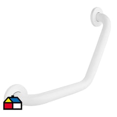 SENSI DACQUA - Barra de seguridad curva para baño 40 cm blanco