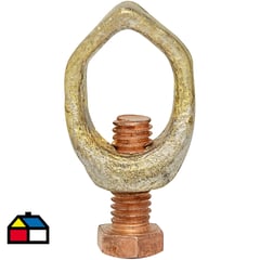 VALCARCE - Conector de barra 3/4" bronce laminado