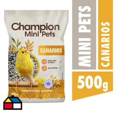 CHAMPION MINI PETS - Alimento para Ave Todas las edades Variadas Semillas 500 gr