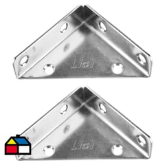 LIOI - Set de escuadras de refuerzo 3"x3" 2 unidades