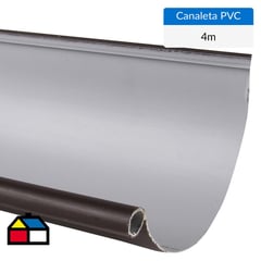 GENERICO - Canaleta PVC marrón 4 m