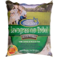 BEST GARDEN - Semilla de Pasto Lawn Grass con Trébol 1 kg Bolsa