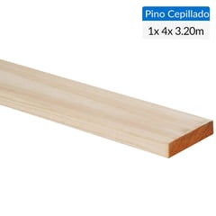 GENERICO - Pino Certificado Seco Cepillado 1x4 cm 3,2 m