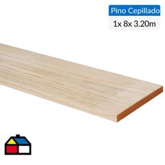 GENERICO - Pino Certificado Seco Cepillado 1x8 cm 3,2 m