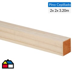 GENERICO - Pino Certificado Seco Cepillado 2x2 cm 3,2 m