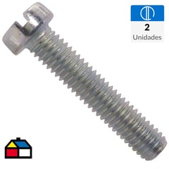 FIXSER - Perno cocina cabeza cilíndrica M6 x 50 2 unidades