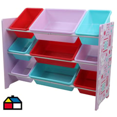 JUST HOME COLLECTION - Organizador 9 cajas 84x30 cm gato