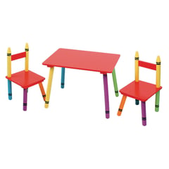 JUST HOME COLLECTION - Set mesa + 2 sillas Multicolor