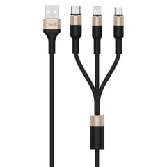 HAVIT - Cable 3 en 1 micro/c/lightning