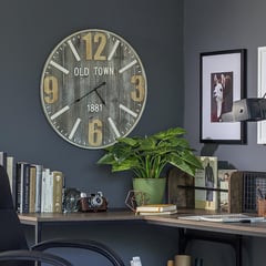 JUST HOME COLLECTION - Reloj old town 60 cm gris